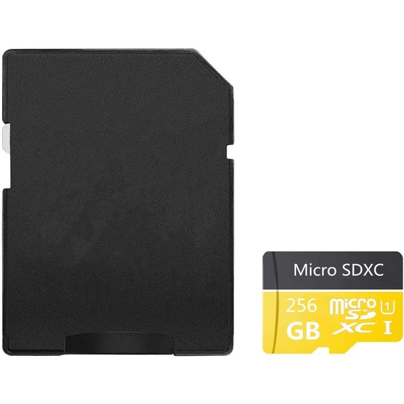 Micro SD Card 256GB High Speed Class 10 Micro SD SDXC Card w/ Adapter (256GB-B) - Picture 2 of 4